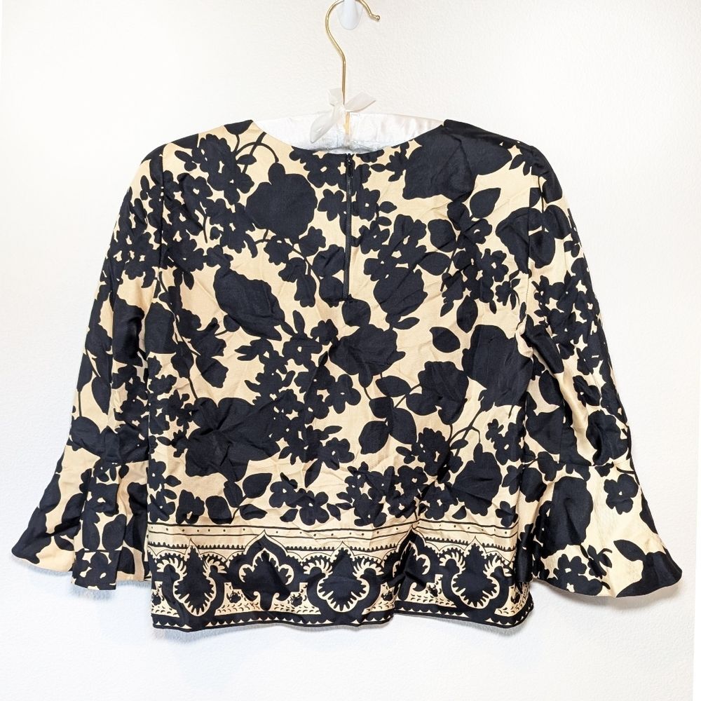Chloe 100% Silk Floral Print Blouse - Picture 9 of 14